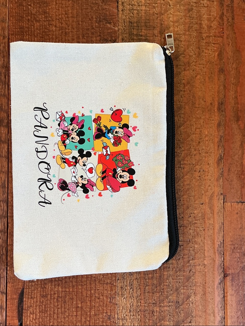 Authentic Disney x Pandora Mickey & Minnie Mouse Canvas bag. Brand new, without